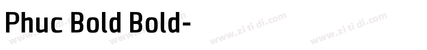 Phuc Bold Bold字体转换
